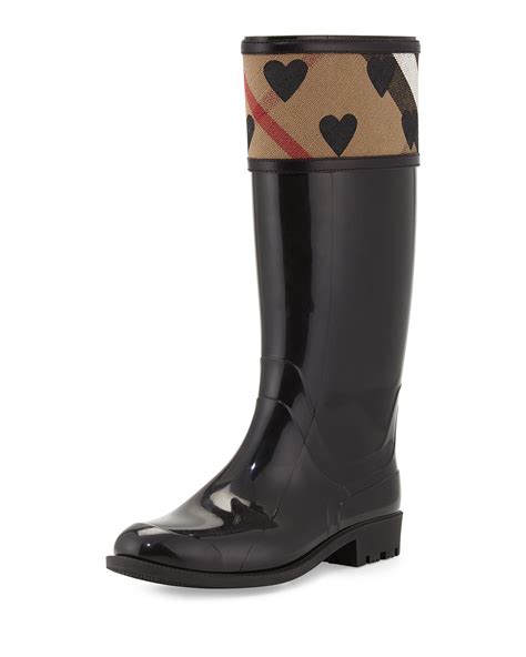 burberry crosshill boots|Burberry Crosshill Heart Rain Boots Shoes .